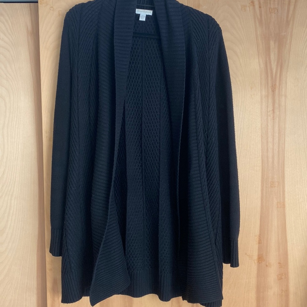 Black Knit long Cardigan
